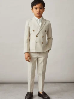 Reiss Belmont J Double boutonnage Textured Blazer With Wool Clearance