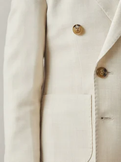 Reiss Belmont J Double boutonnage Textured Blazer With Wool New