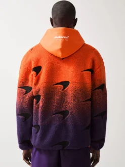 Reiss Drift Unisexe Fit McLaren F1 Team Ombré Fleece Veste Hot