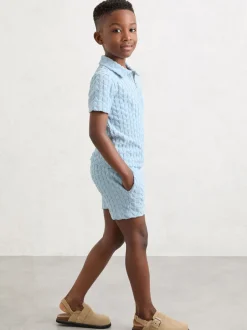 Reiss Piro Short texturé en tissu éponge Hot