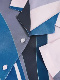 Reiss Tommi Chemises à col cubain imprimé Outlet