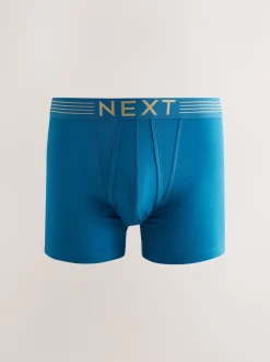 Next - Lot de 10 - Boxers avec ouverture sur le devant Rich bleu marine/violet/orange