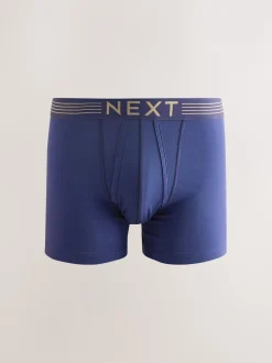 Next - Lot de 10 - Boxers avec ouverture sur le devant Rich bleu marine/violet/orange