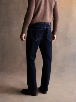 Next Rinçage indigo foncé - - délavé vintage Denim Jeans Bootcut Best