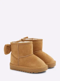 River Island Bottes doublées en suédette à nœud pour fille Outlet