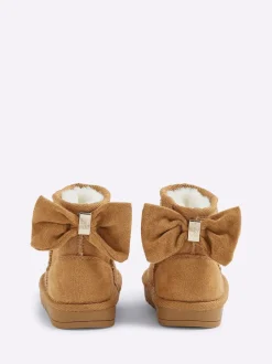 River Island Bottes doublées en suédette à nœud pour fille Outlet