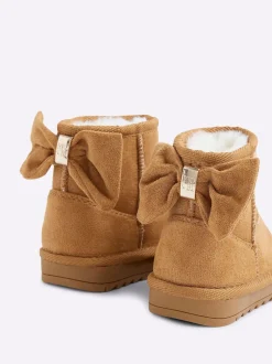 River Island Bottes doublées en suédette à nœud pour fille Outlet