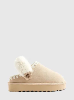 River Island chaussons Whipstch en fourrure Hot
