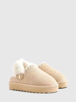 River Island chaussons Whipstch en fourrure Hot
