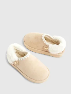 River Island chaussons Whipstch en fourrure Hot