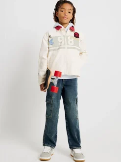 River Island Jean cargo ample à poche Clearance