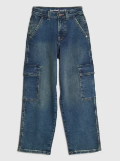 River Island Jean cargo ample à poche Clearance