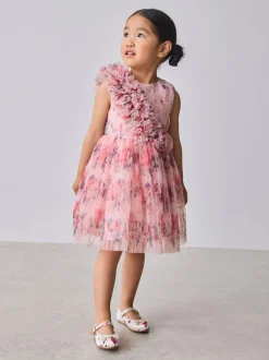 Baker by Ted Baker Robe à effet froissé en maille 3D et à épaules volantées Sale