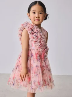 Baker by Ted Baker Robe à effet froissé en maille 3D et à épaules volantées Sale