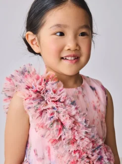 Baker by Ted Baker Robe à effet froissé en maille 3D et à épaules volantées Sale