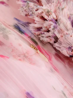 Baker by Ted Baker Robe à effet froissé en maille 3D et à épaules volantées Sale