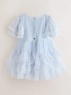 Baker by Ted Baker Robe bleue en maille brodée Clearance