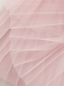 Baker by Ted Baker Robe rose en maille à ourlet en tulle Best