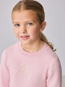 Baker by Ted Baker Robe rose en maille à ourlet en tulle Best