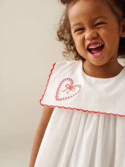 Angel & Rocket Robe brodée Betty à col festonné Discount