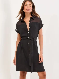 Lipsy Robe chemise Mini en maille ceinturée Online