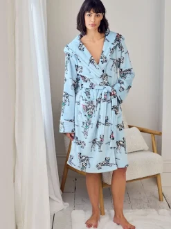 Chelsea Peers Robe de chambre en polaire à imprimé chiens dalmatien Online