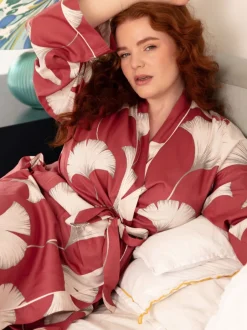 Cyberjammies Robe de chambre à manches longues imprimé feuille Online