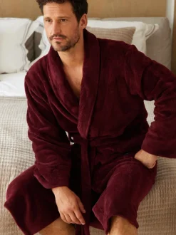 Savile Row Company Robe de chambre légère en polaire douce Best