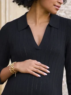 Seraphine Robe de grossesse en maille pointelle Hot