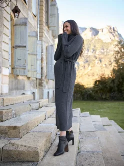 Seraphine Robe de grossesse 100% laine mérinos en maille Best