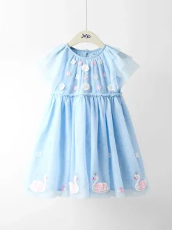 Jojo Maman Bébé Robe de soirée en tulle appliqué Outlet