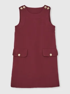 Reiss Robe droite sans manches à boutons Cyrus Hot