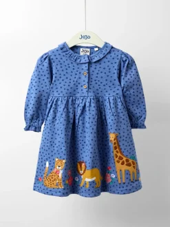 Jojo Maman Bébé Robe à col volanté appliquée Discount