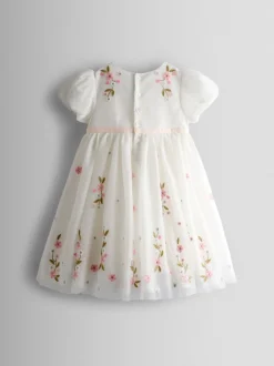 Jojo Maman Bébé Robe en tulle à ourlet fleur sauvage