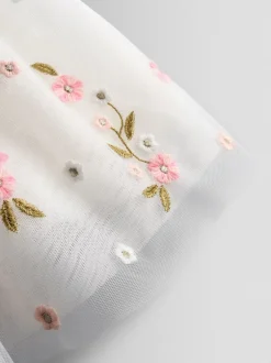 Jojo Maman Bébé Robe en tulle à ourlet fleur sauvage