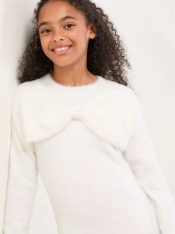 Lipsy Robe en maille à nœud (5-16ans) Clearance