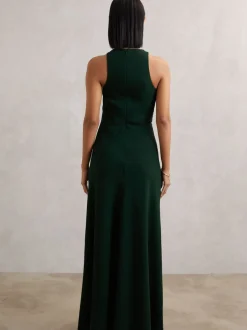 Reiss Robe longue à volants et détail slash Gabriella