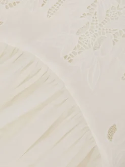 Reiss Robe Phoebe à jupe en tulle avec dentelle Outlet