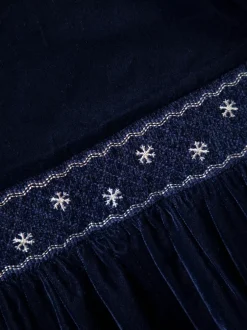 Jojo Maman Bébé Robes de fête en velours à taille smockée New