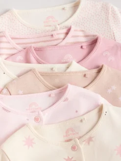Next Rose - 7 Pack Baby Sleepsuits (0mths-3yrs) Discount