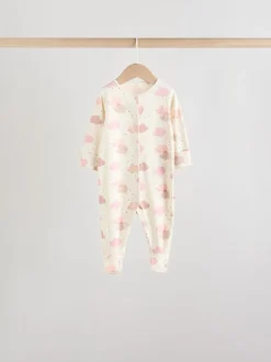 Next Rose - 7 Pack Baby Sleepsuits (0mths-3yrs) Discount