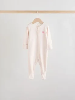 Next Rose - 7 Pack Baby Sleepsuits (0mths-3yrs) Discount