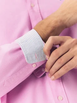 Next - Ajustement régulier - Chemise Oxford à manches longues Rose Online