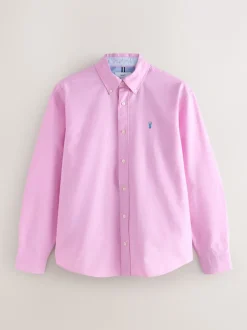 Next - Ajustement régulier - Chemise Oxford à manches longues Rose Online