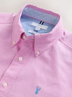Next - Ajustement régulier - Chemise Oxford à manches longues Rose Online