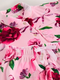 Baker by Ted Baker Rose - Ensemble Pyjamas Polaires Fleuris 2 Pièces New