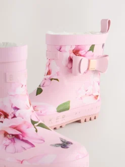 Baker by Ted Baker Rose - Bottes de bien-être doublées en fausse fourrure avec nœud pour fille Outlet