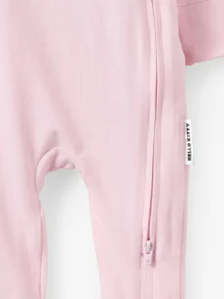 Cotton On Rose - Barboteuse zippée Hello Kitty à manches longues Hot