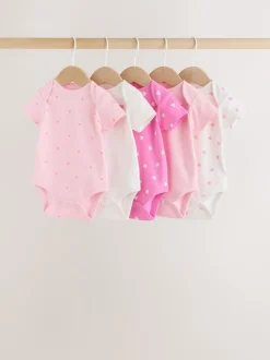 Next Rose - Bodys pour bébés Manches courtes 5 Pack