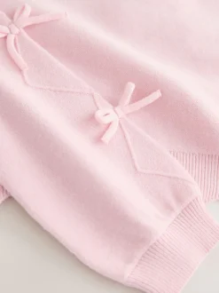 Baker by Ted Baker Rose - Cardigan à manches nœuds et bords festonnés